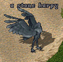 A stone harpy